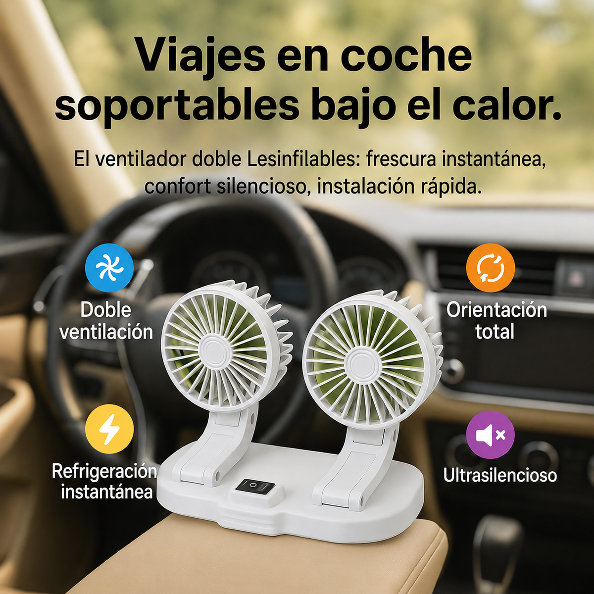 Ventilador para coche LesInfilables™