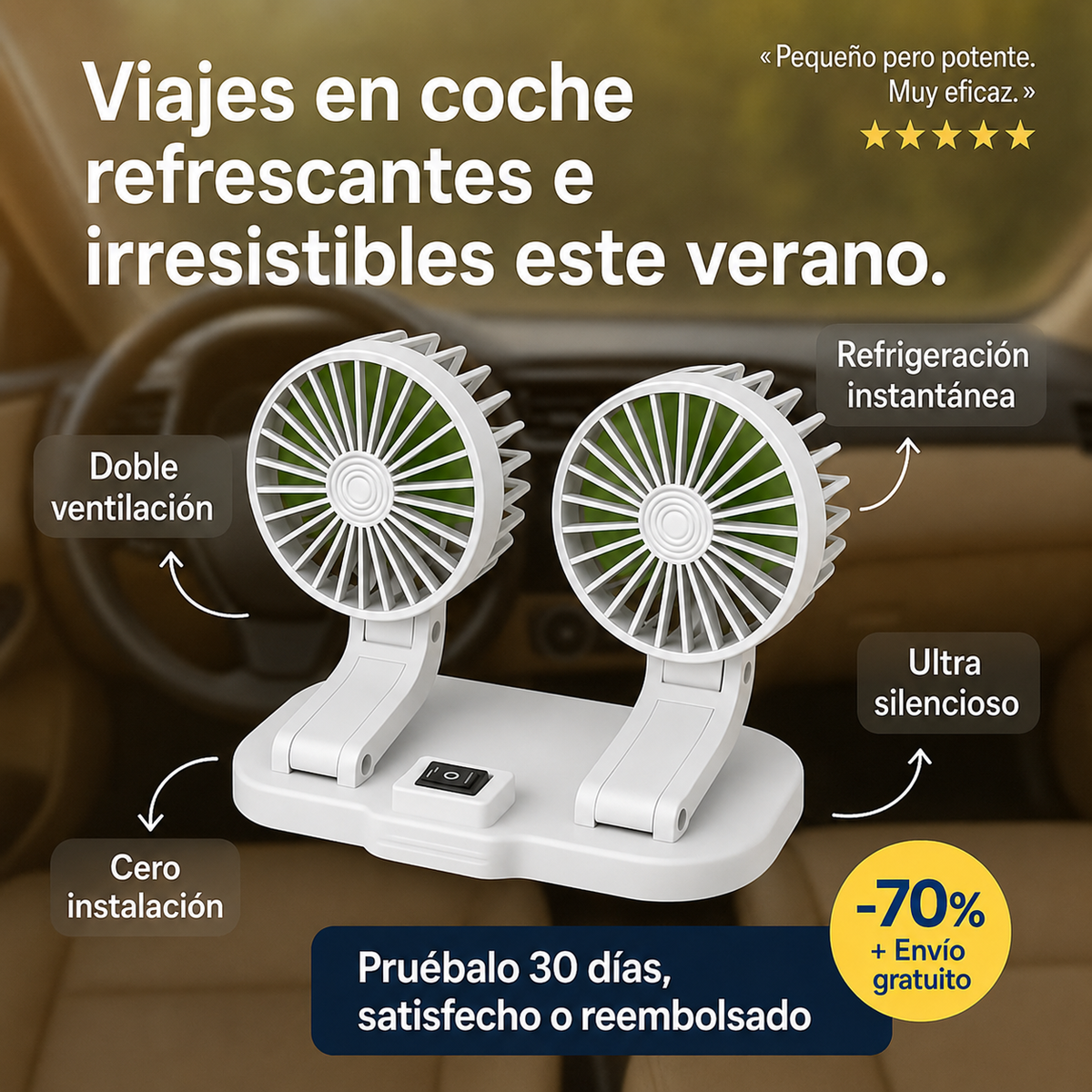 Ventilador para coche LesInfilables™