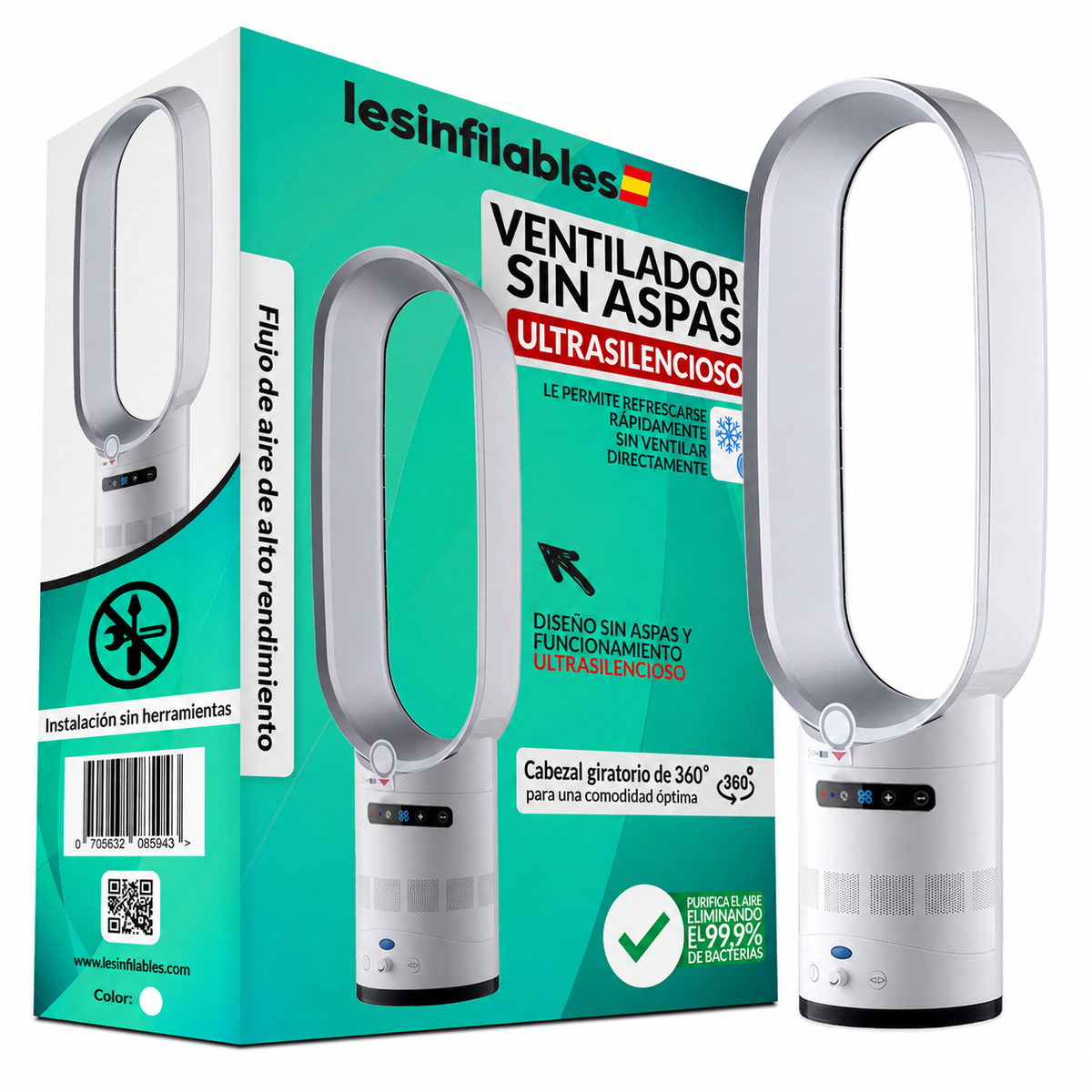 Ventilador sin Aspas Silencioso LesInfilables™