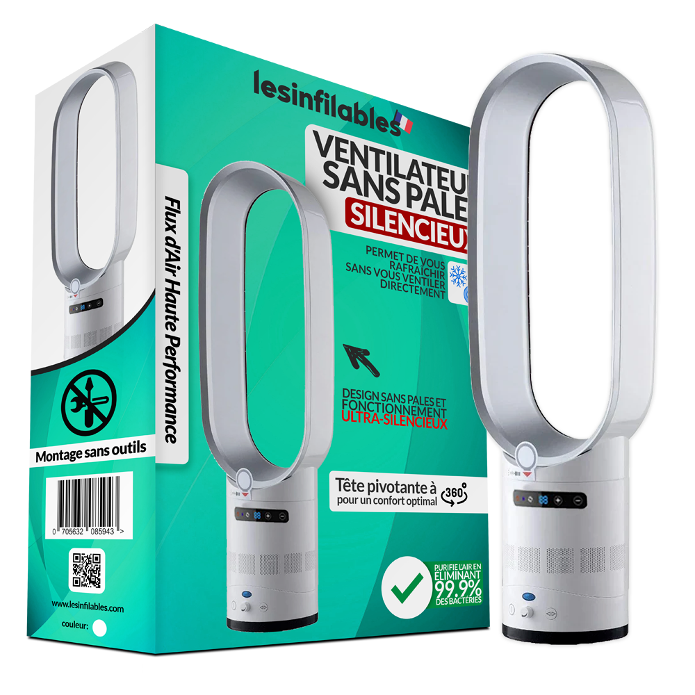 Ventilateur sans Pales Silencieux LesInfilables™