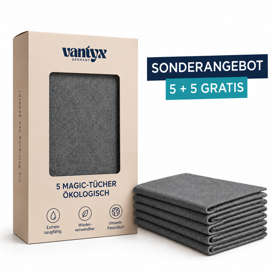 5 MAGIC-TÜCHER + 5 GRATIS