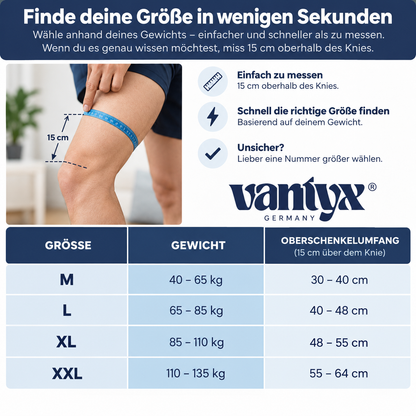 Verstellbare Kniebandage – Stabilität & Schmerzlinderung