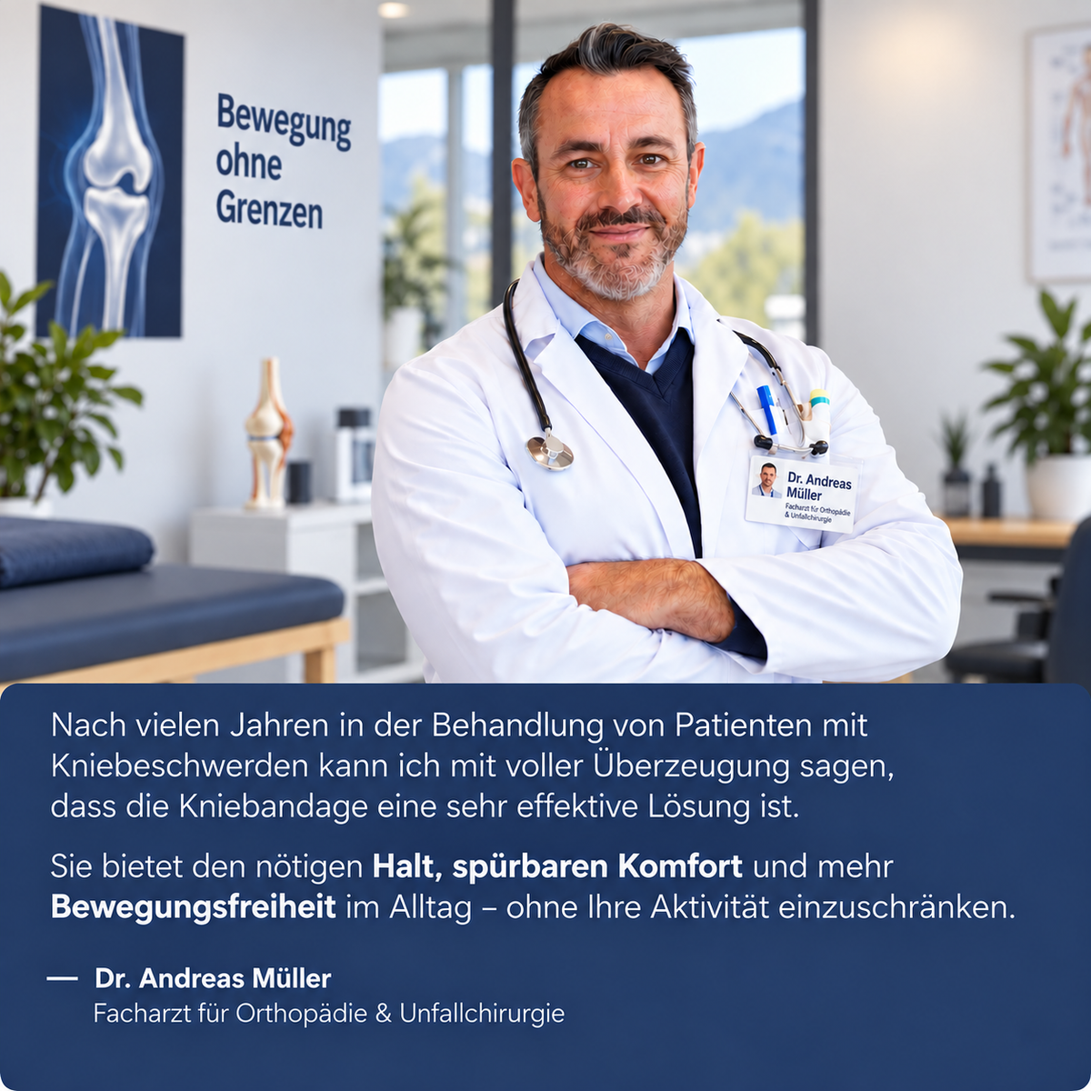 Verstellbare Kniebandage – Stabilität & Schmerzlinderung