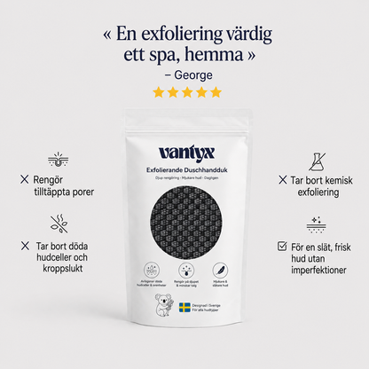 Exfolierande Duschhandduk Vantyx™