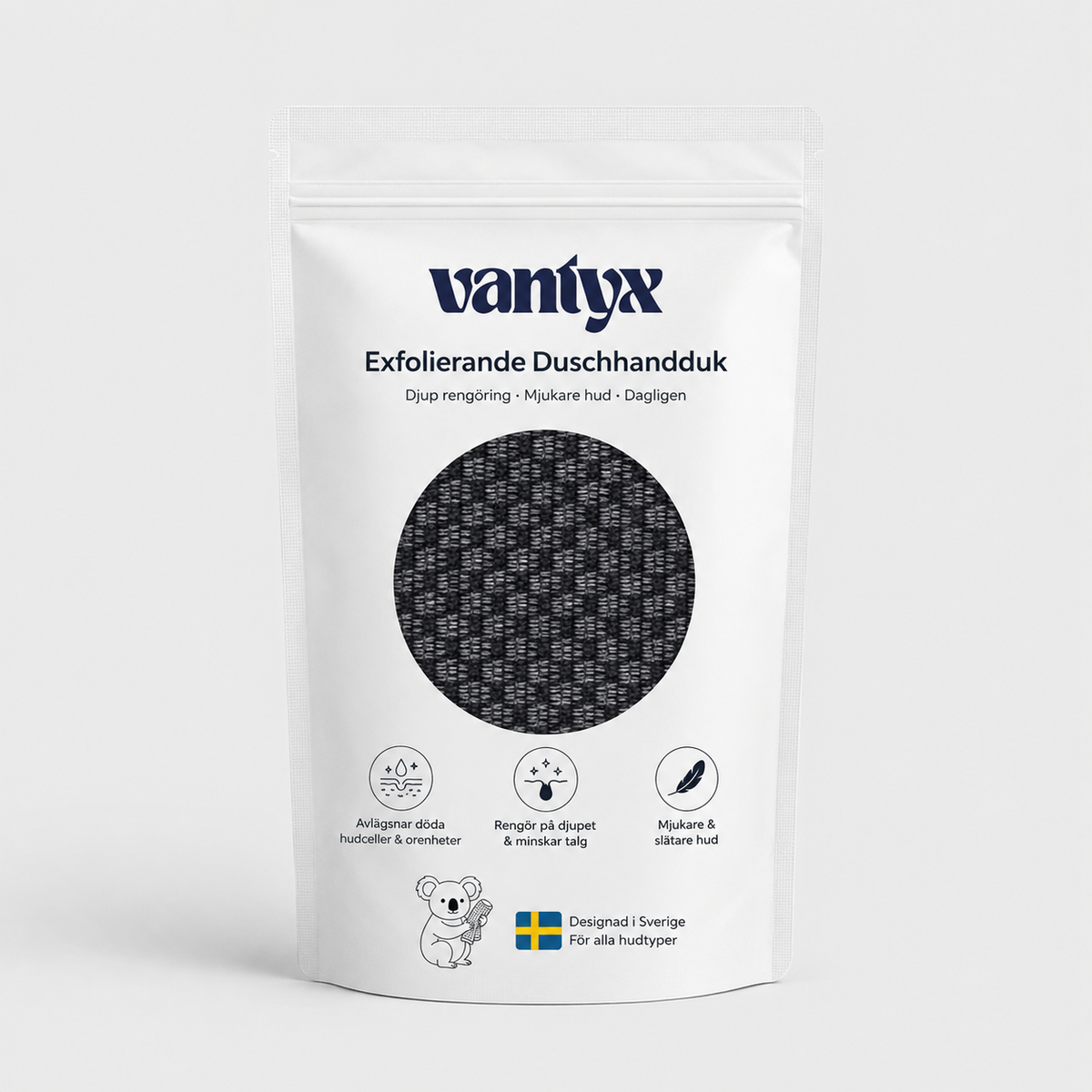Exfolierande Duschhandduk Vantyx™