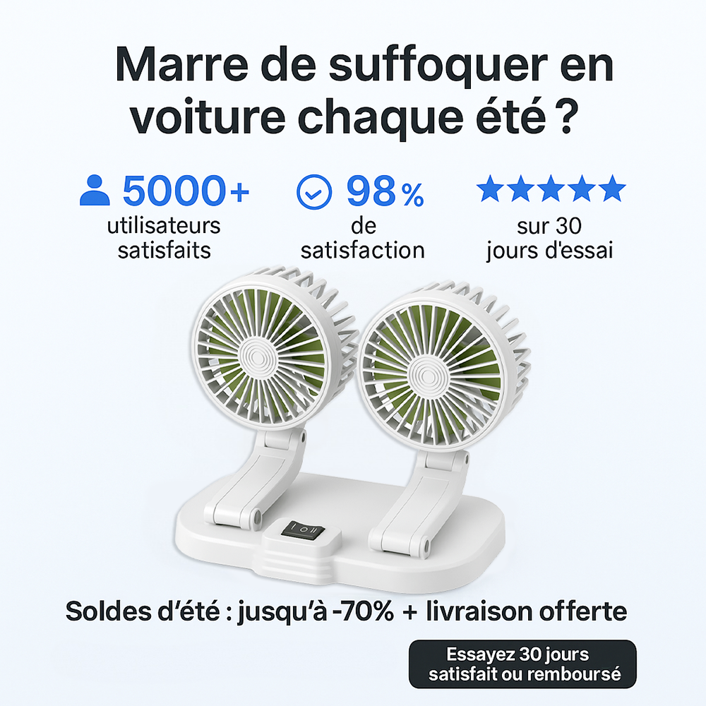 Ventilateur pour Voiture LesInfilables™